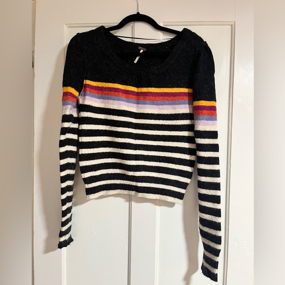 Free People striped multicolor sweater - Picture 2 of 4